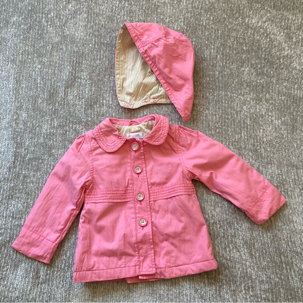 OshKosh B’gosh‎ Toddler Pink Cotton Spring Jacket w/ Removable Hood 18M